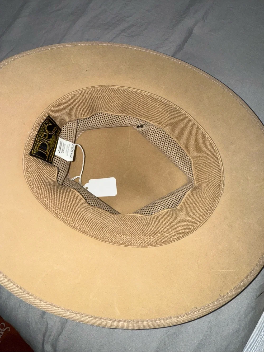 DPC Dorfman Pacific Co Tan Mesh Safari Hat